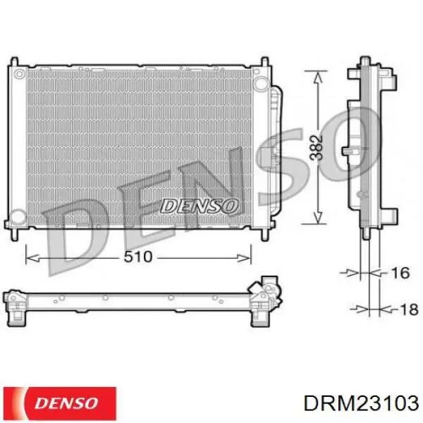 DRM23103 Denso condensador aire acondicionado