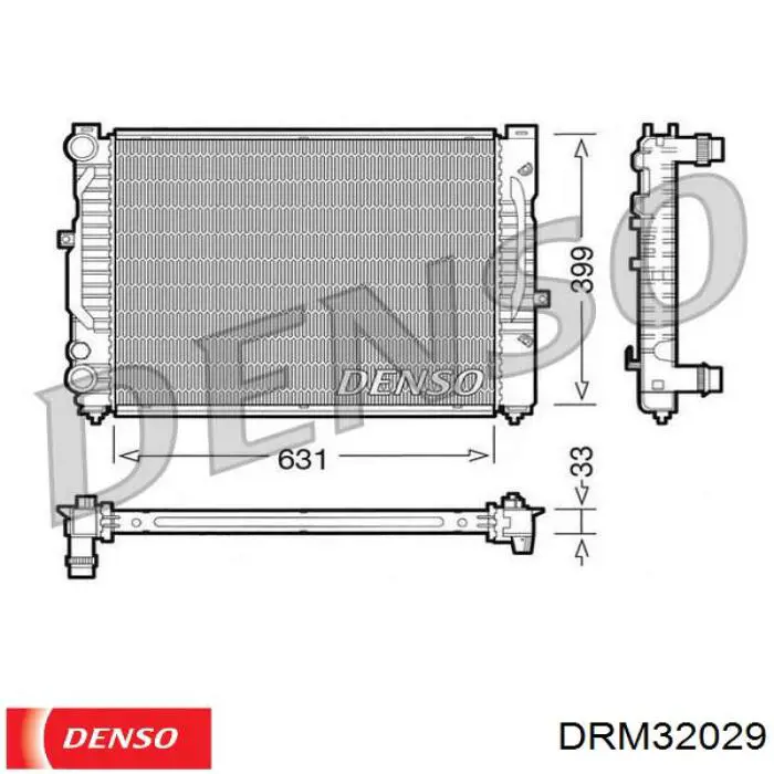 DRM32029 Denso radiador