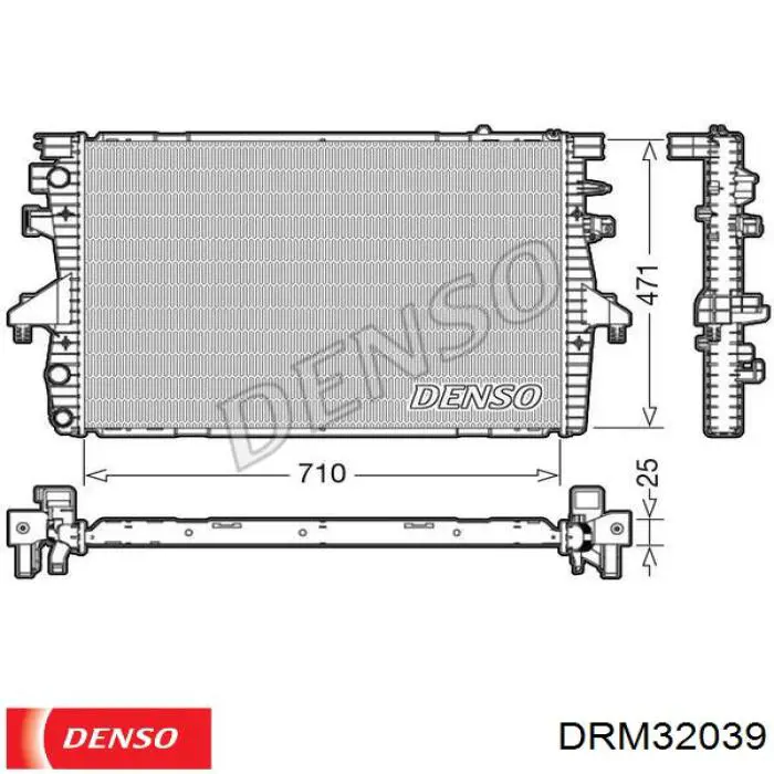 733273 VALEO radiador refrigeración del motor