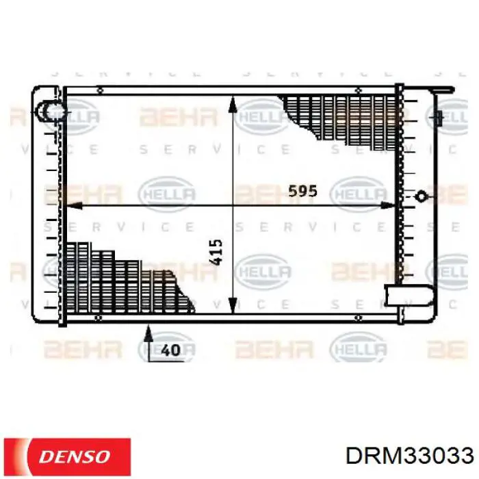 14765 NRF radiador refrigeración del motor