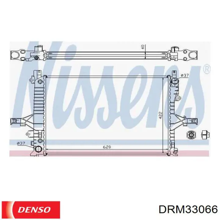 DRM33066 Denso radiador
