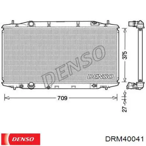 DRM40041 Denso radiador refrigeración del motor