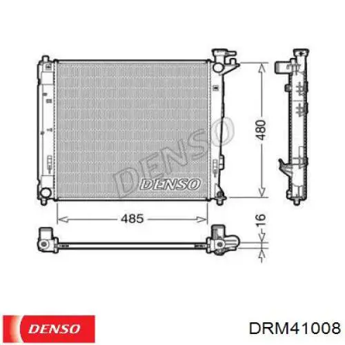 DRM41008 Denso radiador