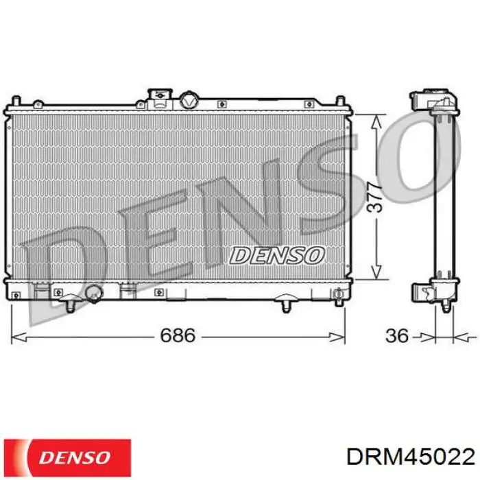 DRM45022 Denso Refrigeración del motor