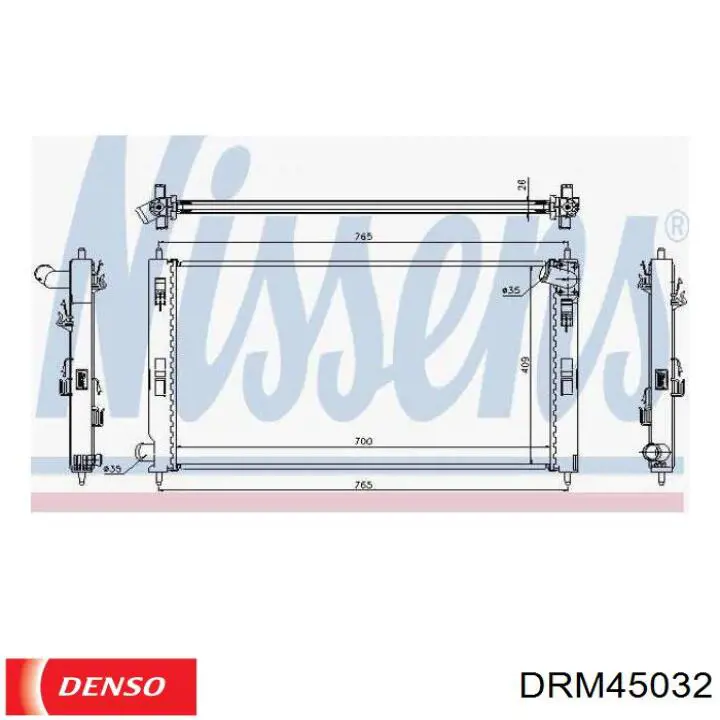 Comprar DRM45032 Denso Radiador de auto
