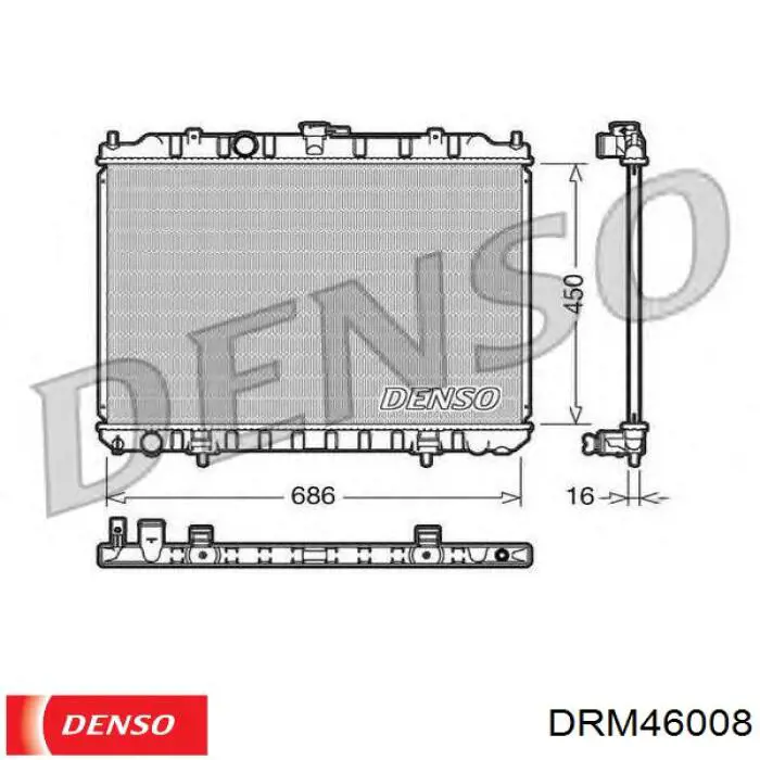 214609H300 Nissan radiador refrigeración del motor