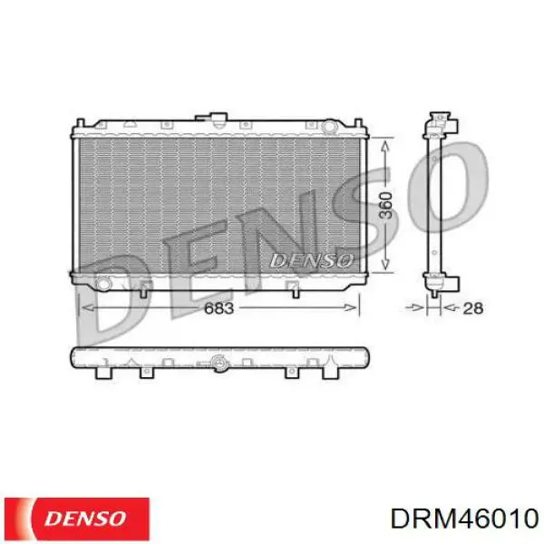 Água radiador Denso DRM46010 precio, desde 69,61 EUR