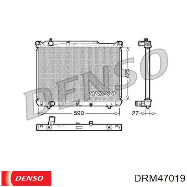DRM47019 Denso radiador