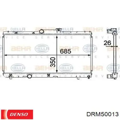 DRM50013 Denso radiador