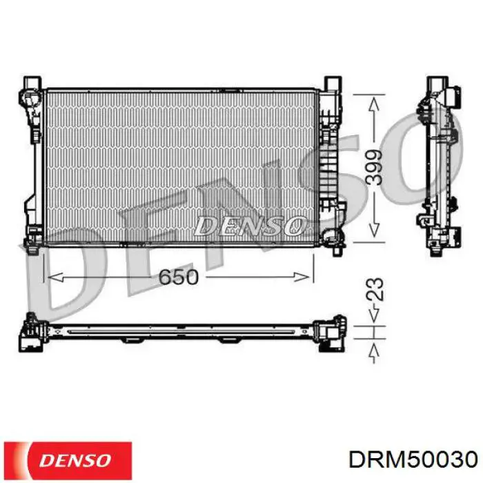 DRM50030 Denso radiador