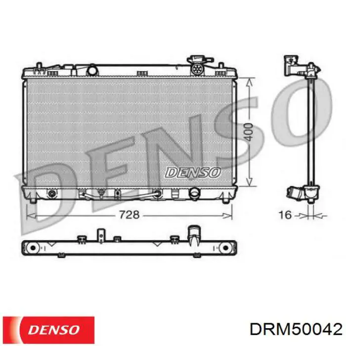 DRM50042 Denso radiador