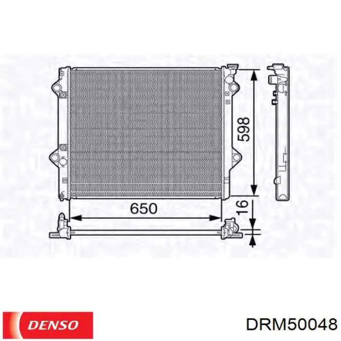 DRM50048 Denso radiador