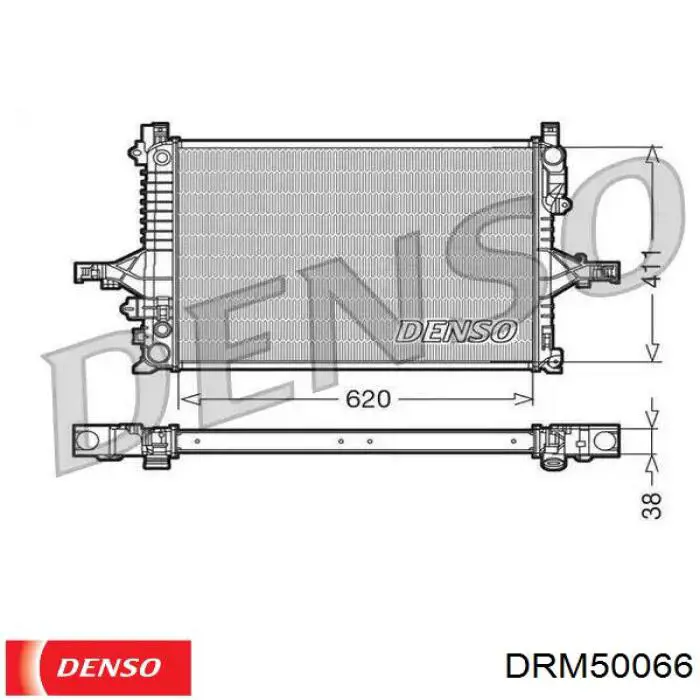 DRM50066 Denso radiador refrigeración del motor