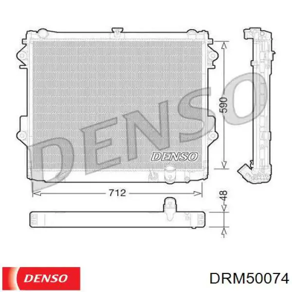Comprar DRM50074 Denso Radiador de auto