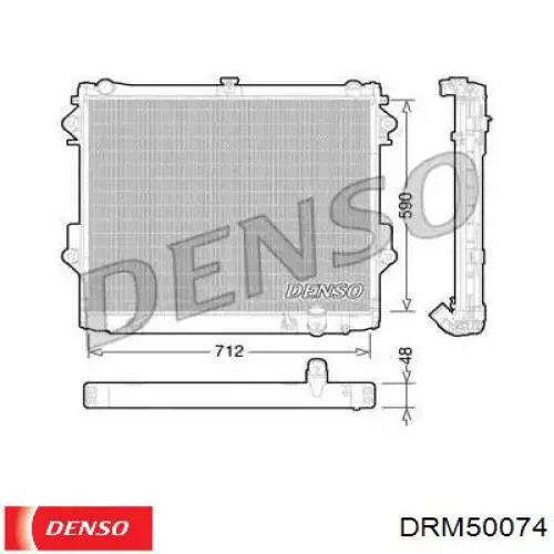 DRM50074 Denso radiador
