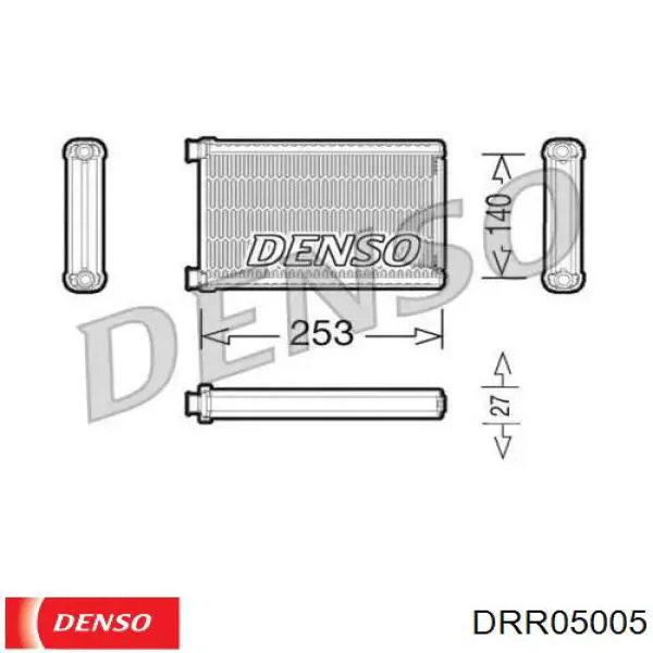 Radiador calefacción DRR05005 Denso