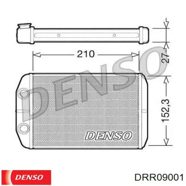 DRR09001 Denso radiador calefacción