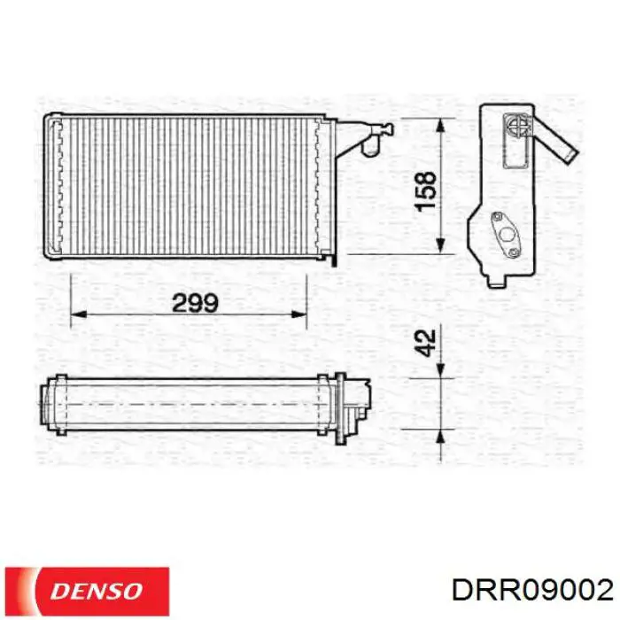 Radiador de calefacción Fiat Bravo 1 182