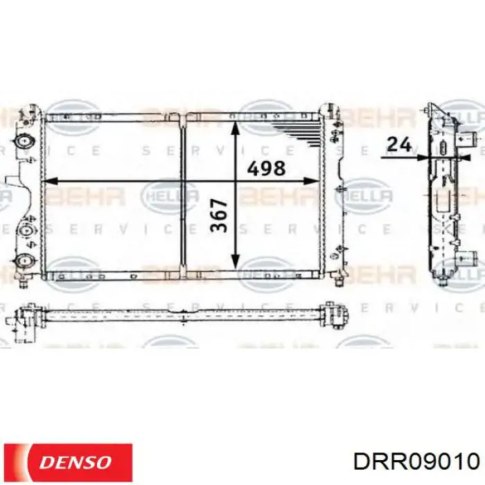 Radiador calefacción 60779470 Fiat/Alfa/Lancia