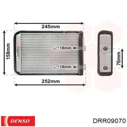 Radiador de calefacción Denso DRR09070 precio, desde 28,68 EUR