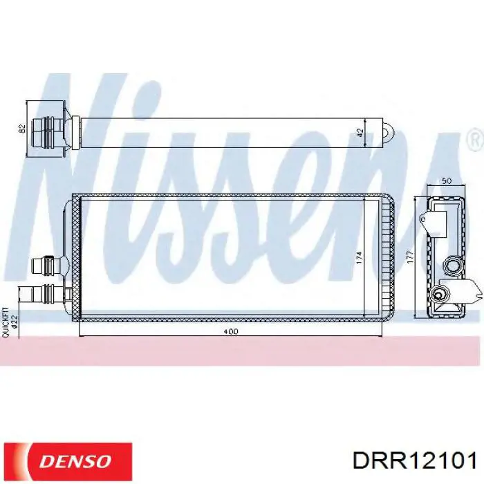 Radiador de calefacción DENSO DRR12101