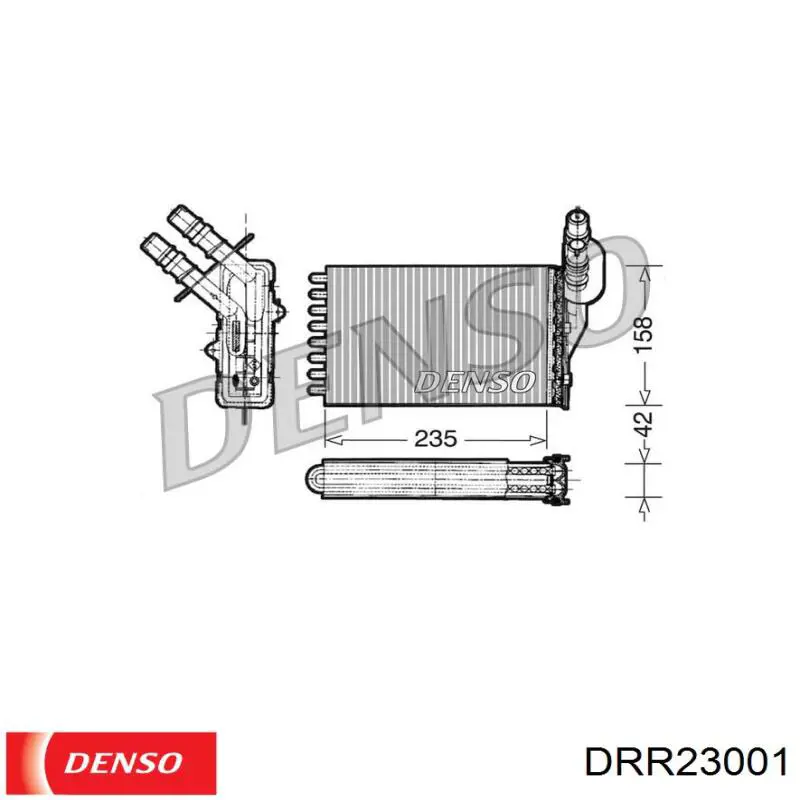 DRR23001 Denso radiador calefacción