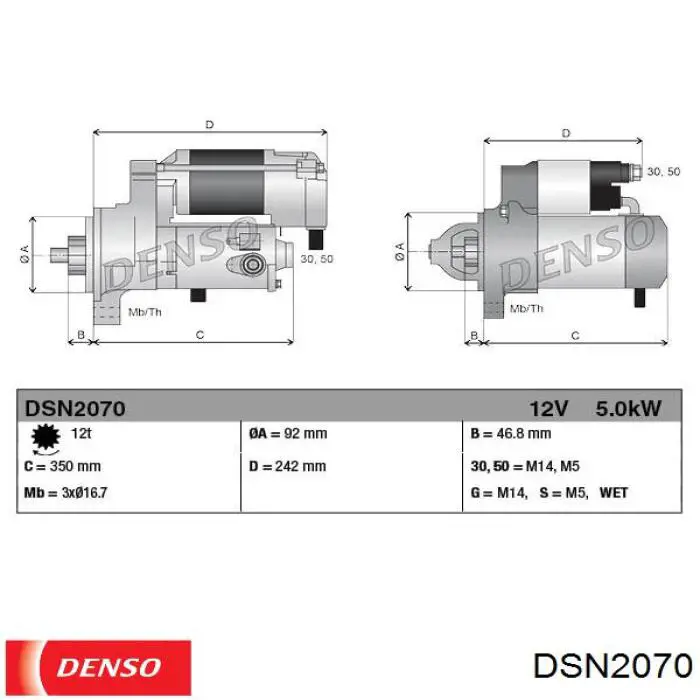 A428000-3630 ADE motor de arranque