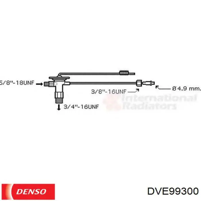 DVE99300 Denso válvula de expansión, aire acondicionado