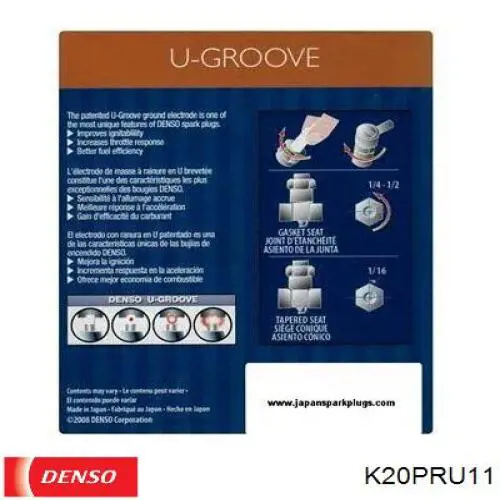 Bujias de encendido Denso K20PRU11