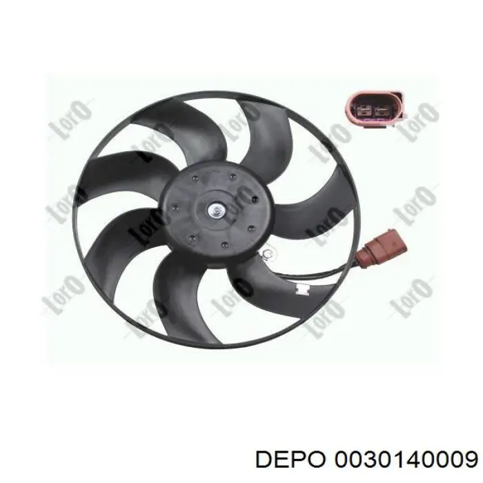 Comprar 0030140009 Depo/Loro/Abakus Ventilador de refrigeración completo derecho (motor y hélice)