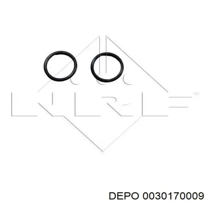 003-017-0009 Depo/Loro radiador refrigeración del motor