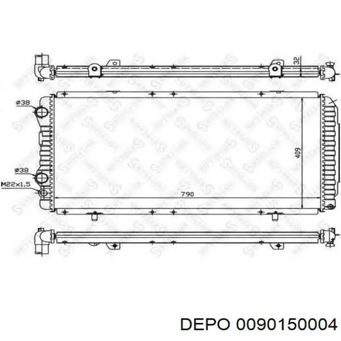 009-015-0004 Depo/Loro radiador calefacción