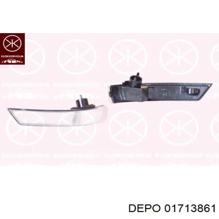 01713861 Depo/Loro luz intermitente de retrovisor exterior izquierdo