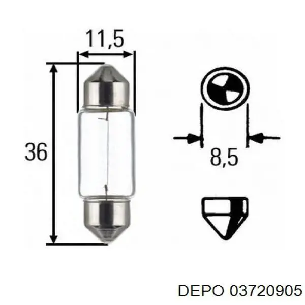 Lampara de matricula Opel 1224143 precio, desde 8,00 EUR