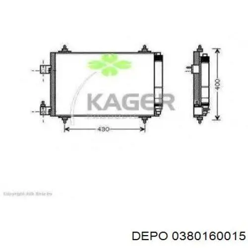 038-016-0015 Depo/Loro condensador aire acondicionado