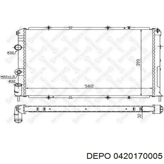 0420170005 Depo/Loro/Abakus Refrigeración del motor