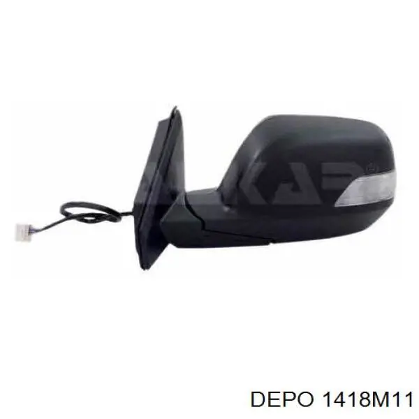 Espejo de retrovisor izquierdo 1418M11 Depo/Loro/Abakus