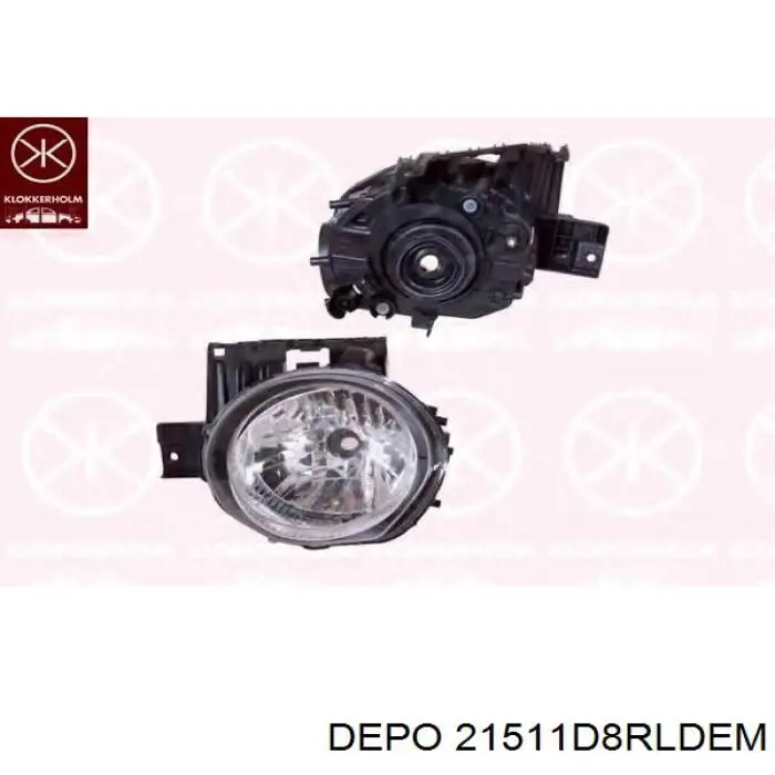 215-11D8R-LD-EM Depo/Loro faro derecho