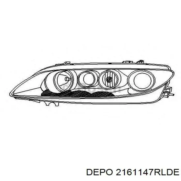 Faro derecho Mazda 6 GG