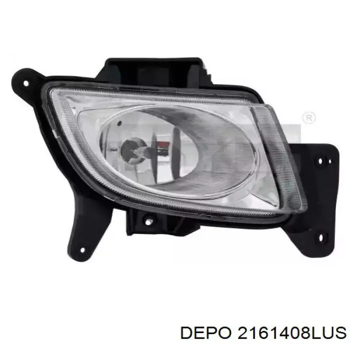 2161408LUS Depo/Loro/Abakus Reflector, paragolpes trasero, izquierdo