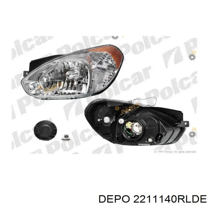 Faro derecho 2211140RLDE Depo/Loro/Abakus