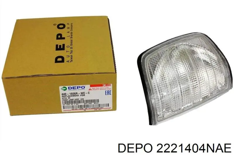 222-1404N-AE Depo/Loro luz intermitente guardabarros