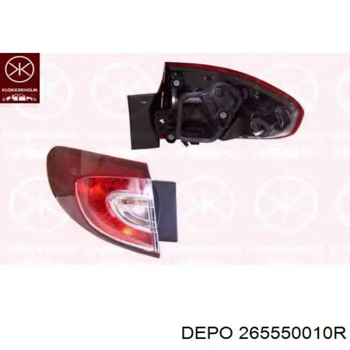 265550010R Depo/Loro piloto posterior exterior izquierdo