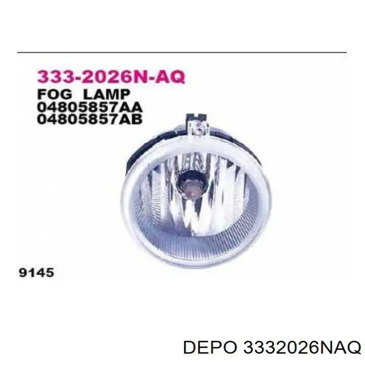 Faro antiniebla universal Depo/Loro/Abakus 3332026NAQ precio, desde 27,59 EUR