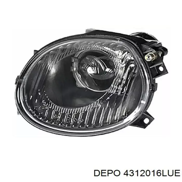 2M5115201AG Ford faro antiniebla izquierdo