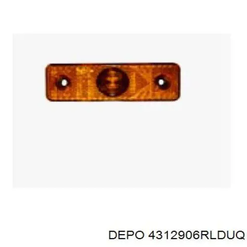 4312906RLDUQ Depo/Loro reflector, parachoques trasero, derecho