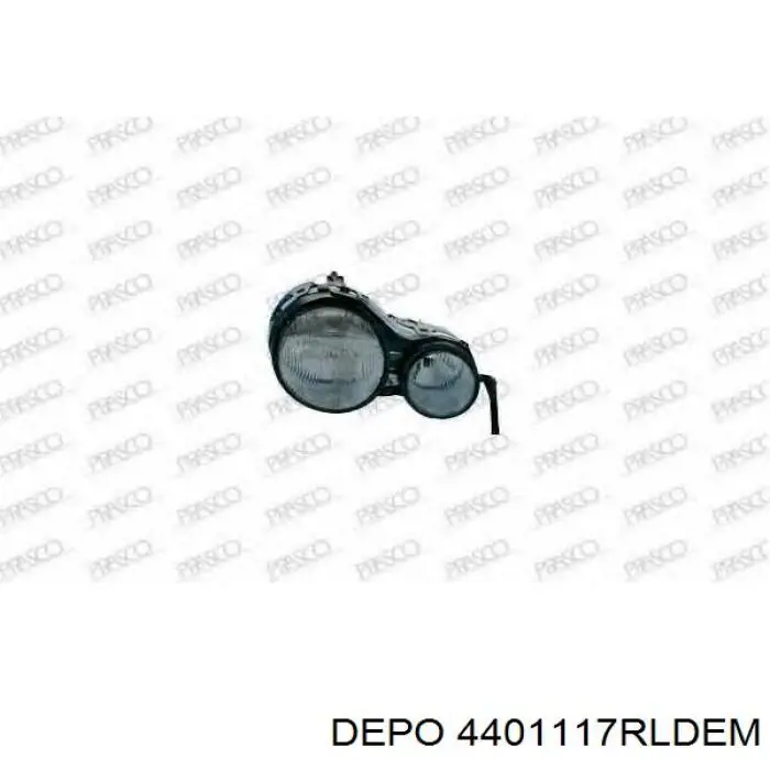 Faro delantero derecho Mercedes 084401132RX