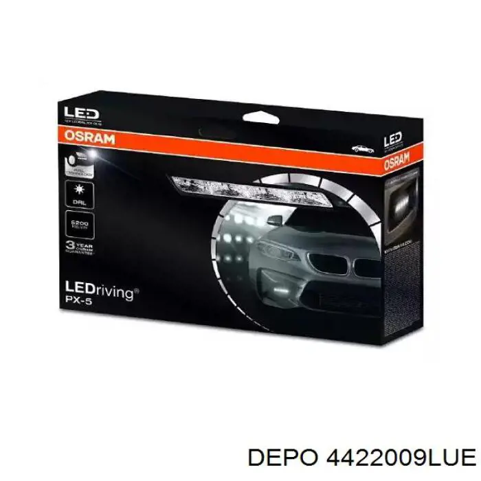Luz antiniebla izquierdo 4422009LUE Depo/Loro/Abakus