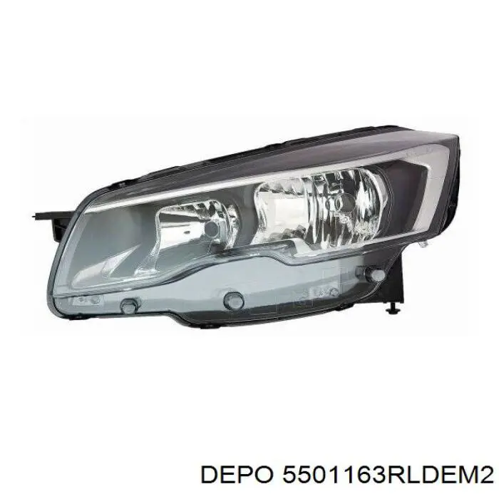 550-1163R-LDEM2 Depo/Loro faro derecho