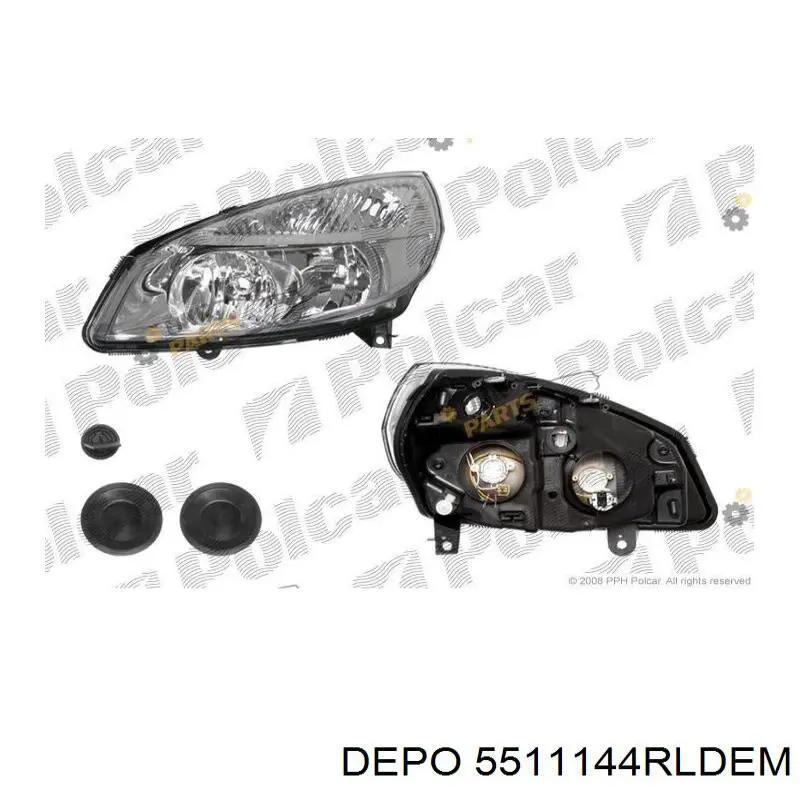 551-1144R-LD-EM Depo/Loro faro derecho